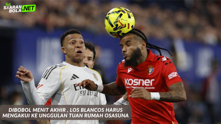 Pemain Osasuna Raul Garcia merayakan gol kemenangan ke gawang Real Madrid di menit akhir laga La Liga El Sadar, hasil siaranbola eksklusif berita bola terkini.