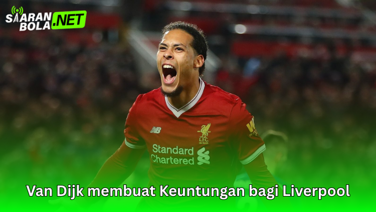 Virgil van Dijk berteriak merayakan momen penting saat membela Liverpool di pertandingan Liga Inggris