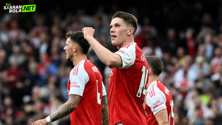 Siaranbola: Arsenal merayakan gol ke gawang Fulham di laga Premier League 2 Mei 2026