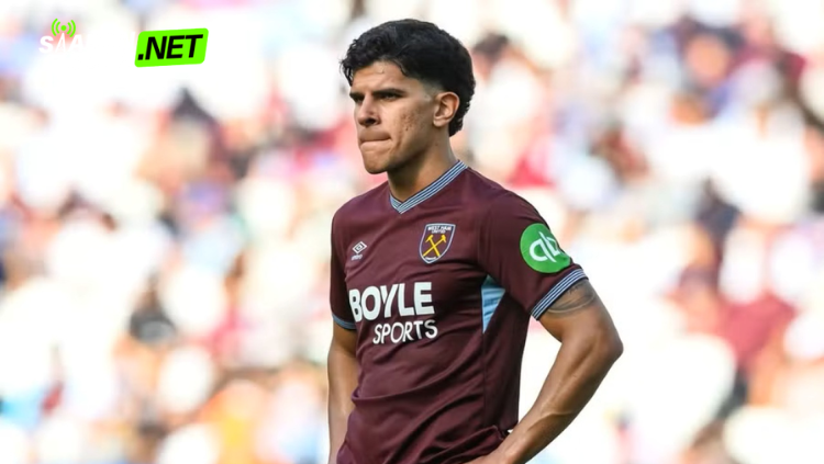 Mateus Fernandes West Ham merayakan gol, gelandang Portugal yang diincar Real Madrid dan Tottenham namun pilih Manchester United | Siaranbola