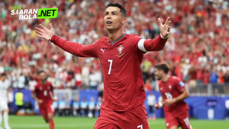 Cristiano Ronaldo merayakan gol sebagai Man of the Match saat Portugal vs Uzbekistan 5-0 di Piala Dunia 2026 Houston